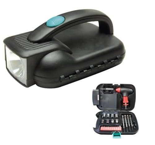 25 Pcs Portable Flashlight Tool Box Set - Portable Auto
